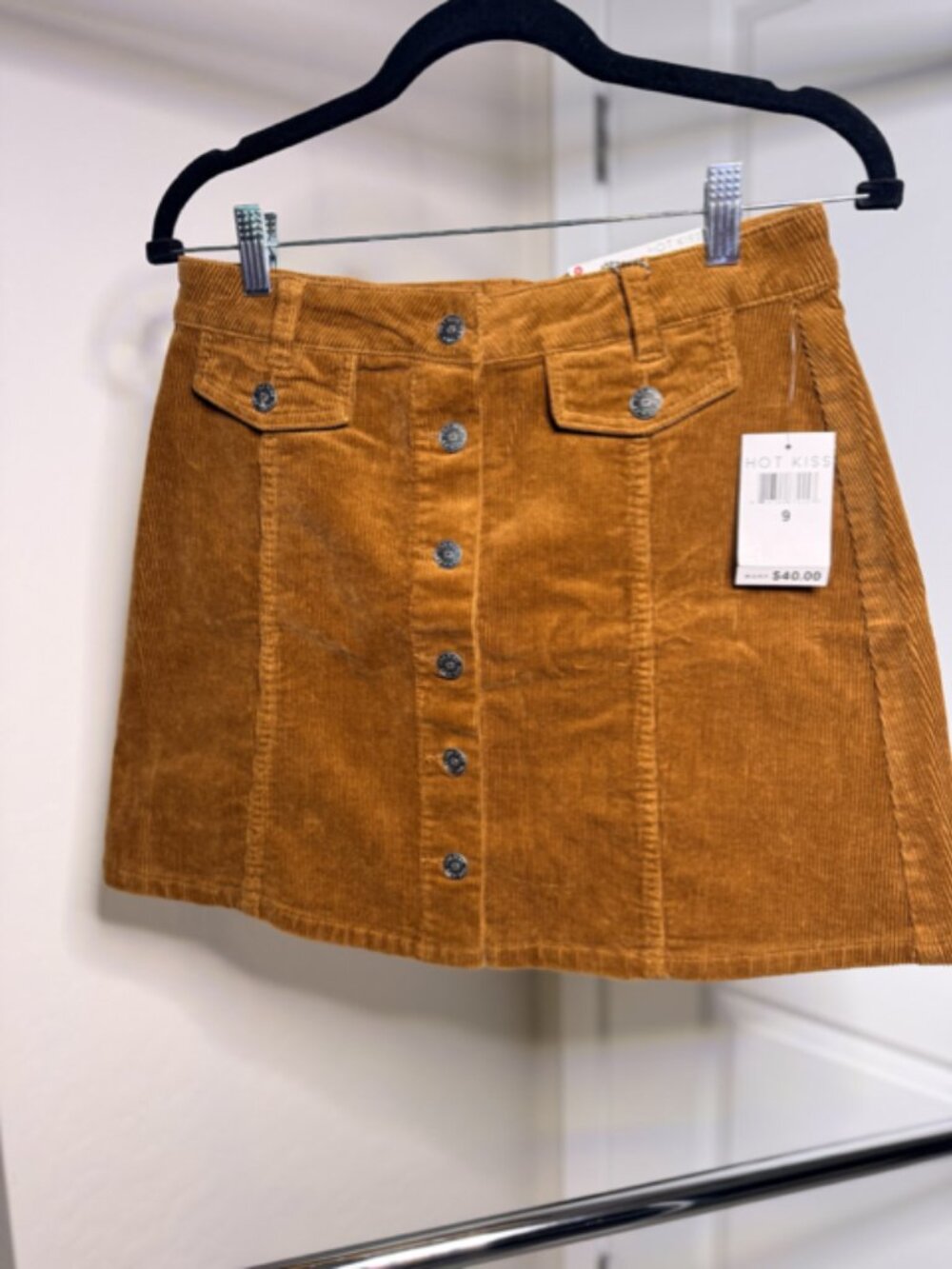 Hot Kiss Corduroy Mini Skirt, Size 9 NWT - Picture 6 of 10
